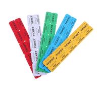 Alipis 500 Pairs Colorful Raffle Tickets for Events Double Entry Tickets for Games Charity Classroom Prizes Carnivals Design for Smooth Operations