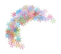 Alipis 5000pcs White Snowflakes Confetti for Christmas Table Decorations Winter Party Scatters for Weddings Birthdays Holiday Events Snowflake Crafting Embellishments and Festive DIY