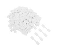 Alipis 500pcs White Self-Adhesive Blank Pricing Labels Rectangular Stickers for Jewelry Display Strong Adhesion Spacious Writing Space Medium for Rings Necklaces Bracelets Earrings Retail