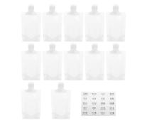 Alipis 50ml Travel Lotion Container Set Refillable Pp Travel Pouches for Shower Gel Convenient Empty Storage Bags in Assorted Colours for Packing