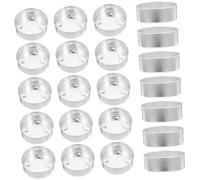 Alipis 50PCS Aluminum Tea Light Candle Cups Metal Holder for DIY Candle Crafts Small Lightweight Molded Cases for Scented Tea Lights and Handmade