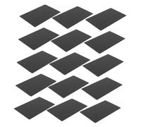 Alipis 50pcs Black Matte Aluminum Business Cards Blank Name Cards for Engraving Machine Printing Credit Suitable for Sublimation and Custom DIY Solid Pack for Office Use