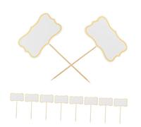 Alipis 50pcs Cheese Markers for Charcuterie Boards Blank Toothpick Flags Foodgrade Food Labels for Wedding Birthday Party Buffet Appetizer Signs Safe and Easy to Personalize