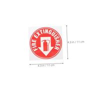 Alipis 50pcs Fire Extinguisher Vinyl Stickers Round Self-adhesive Labels with Fade-resistant Bright Design for Indoor Outdoor Fire Safety and Emergency Signage