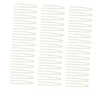 Alipis 50pcs Golden Metal U-shaped Hair Fork Pins for Women Elegant French Updo Chignon Bun Styling Accessories Vintage Bridal Hair Clips for Weddings and Festive Events