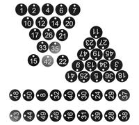 Alipis 50pcs Key Luggage Tags Engraved Plastic Cabinet Tags for Suitcase Organization Luggage Name