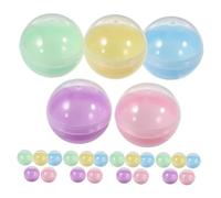 Alipis 50pcs Macaron Capsule Toy Empty Plastic Vending Machine Shells for Prize Claw Machine Toys Containers Round