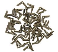 Alipis 50pcs Metal Book Corner Protectors Album Notebook Edge Guards for Scrapbooks Menus and DIY Crafts Stylish Vintage Guard for Book Covers and Photo Albums