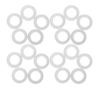 Alipis 50Pcs Plastic Lamp Holder Shade Rings E12/E14 Base Threaded Socket Adapter 32/33Mm White Collar for Ceiling, Sconce, and Table Lamp Fixtures