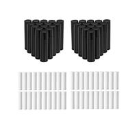 Alipis 50pcs Refillable Lip Balm Tubes for Lip Gloss Storage Containers with Black and White Pp Material Suitable for Crafts and Homemade DIY Projects