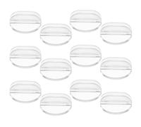 Alipis 50pcs round Plastic Business Card Holders 24x10mm 2mm Thickness Pocket Card Display Stands for Office Desk Organizer and Party Game