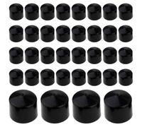 Alipis 50pcs Skateboard Truck Cone Bushing Replacement Pu Cup for Cruiser Board and Longboard Truck Bushing Top, Large Size 0.7 Inch Diameter, Black Colour with Performance Enhancement