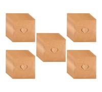 Alipis 50Pcs Vintage Kraft Paper CD DVD Sleeves Envelopes with Heart Button Closure, Plain Storage Pouches for Photos, Party Use