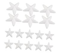 Alipis 50pcs White Foam Five-Pointed Stars Polystyrene Craft Shapes for DIY Christmas Ornaments Creative Holiday Decor Supplies Xmas Star Figurines