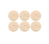Alipis 50pcs Wood Round Piece Thicken Round Piece Smooth Surface Khaki Color Sturdy Wooden Disc for DIY Craft Making and Teaching Pupils Mathematics