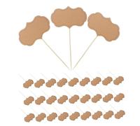 Alipis 50pcs Writable Cheese Markers with Blank Toothpick Flags Reusable Buffet Food Labels for Parties Weddings Restaurants Multipurpose Charcuterie Board Tags