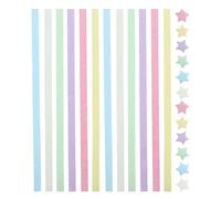 Alipis 540pcs Star Origami Paper Strips in Vibrant Colours with Metallic Finish, Patterned Decorative Paper for DIY Handcrafts and School Projects, Therapeutic Benefits Included