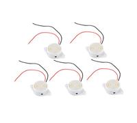 Alipis 5pcs 90db Sound Buzzer Alarm -24v High Decibel Electronic Buzzer Beeper White for Security and Warning Systems