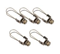 Alipis 5pcs Antique Brass Lamp Shade Light Bulb Clip Adapter, Metal Clip-on Lampshade Holder for DIY Lighting Projects and Lamp Holder Installation