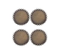 Alipis 5pcs Antique Bronze Brooch Base Pin Support DIY Brooch Bottom 30mm Inner Diameter Lapel Pin Base for Jewelry Making Crafts
