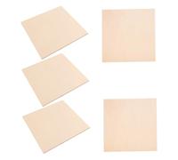 Alipis 5pcs Basswood Sheets Plywood Boards Smooth Surface Easily Cut Square Wood for Model Making DIY Arts Crafts Painting Pyrography