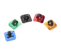 Alipis 5pcs Bicycle Cable Clip Derailleur Clamp with Adhesive Seat | Plastic Guide, Firm Attachment for Riding Activity, Keeps Bicycle Lines Clean and Tidy, Easy to Use