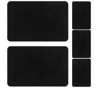 Alipis 5Pcs Black Vinyl Record Cleaner Cloth for CD Disc and Turntable, Vinyl Dust Cleaning Cloth Set, Household Record and CD Player Cleaning Tool for Audio Accessories