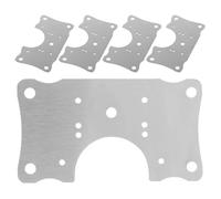 Alipis 5Pcs Cabinet Hinge Repair Plates with Screws Butterfly-Shaped Reinforcement Kit for Kitchen Cupboard Door Hinges Sturdy Cabinet Repair Plate for Furniture