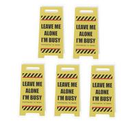 Alipis 5pcs Double-Sided Memo Clip Holder Fun Warning Sign Desk Accessories for Office Pranks and Decor Humorous Caution Desk Sign for Teachers Coworkers Men Women Birthday Christmas