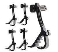 Alipis 5pcs Drum Mic Clip Shockproof Metal Clamp Holder for Microphone Secure Mount for Drum Rim for Drumming Accessories