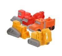 Alipis 5pcs Engineering Micro Construction Vehicles Set Mini Bulldozer Excavator Dump Truck Roller for Landscaping Urban Road Traffic Scenery Construction Play and Home Decor
