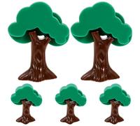 Alipis 5pcs Forest Theme Train Track Scene Trees Model Accessories Miniature Landscape Ornaments for DIY Railway Scenery Enhancing Skills
