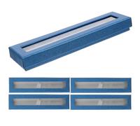Alipis 5pcs Fountain Pen Paper Box Gel Pen Case Multi-function Blue Easy to Carry Small Bags Business Trip Organizer