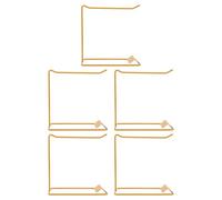Alipis 5pcs Nail Hanger Stand Iron Display Rack for Salon Use Easy Assembly Metal Nail Color Chart Stand with Elegant Golden Finish Simple Maintenance for Professional Setting