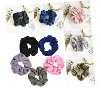 Alipis 5pcs Net Large Loop Fabric Elastic Hair Bands Ponytail Holders Stretchy Cloth Hair Ropes for Girls Women Styling Accessories
