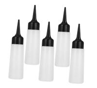 Alipis 5pcs Plastic Refillable Shampoo Bottle Nozzle for Hair Oil Application Empty Salon Bottles for Travel Toiletries and Hair Coloring