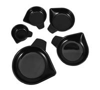 Alipis 5pcs Plastic Weigh Boats Precision Measurement Dishes with Pouring Spout Lightweight Small Scale Trays for Lab Jewelry Liquid Powder Epoxy Food Samples