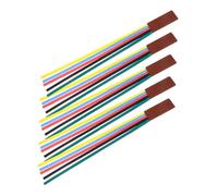 Alipis 5pcs PU Leather Ribbon Bookmarks Multi-Color Page Markers for Book Lovers Reading Accessories Quick Page Locator Stylish and Easy to Use