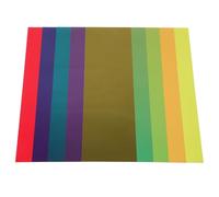 Alipis 5pcs PVC Translucent Light Filter Sheets, Matte Frosted Multi-Colored Reading Aid Overlays (red, Yellow, Blue, Green, Pink) for Office, Photography, and Educational Use