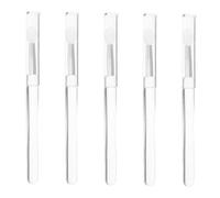 Alipis 5pcs Reusable Silicone Lip Brushes with Transparent Handles Soft Round Heads for Precise Lipstick and Lip Gloss Application Multifunctional Cosmetic Tool for Blush and Eyeshadow