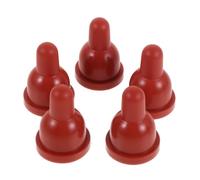 Alipis 5pcs Rubber Milk Drink Nipple Pacifier for Newborn Puppies and Kittens, Leakproof Soft Rubber Replacement Kitten Nursing Accessories for Animal Feeder Setups and Wildlife Rehab