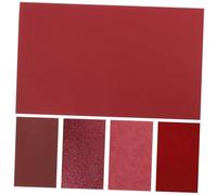 Alipis 5pcs Solid Wine Synthetic Leather Sheets for DIY Sewing Crafting PU Leather Material for Earrings Jewelry Purses Easy to Cut and Sew by Hand Machine