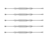 Alipis 5pcs Stainless Steel Earpick Set with Ear Spoons Easy-to-use No Rust Earwax Removal Tools for Professional Trained Use Silver Ear Cleaning Tools