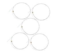 Alipis 5pcs Steel Acoustic Guitar Strings B-2nd Electric Replacement Strings Anti-rust Corrosion Resistant Set for Folk Guitar Practice and Live Performance