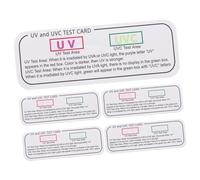 Alipis 5pcs Testing Cards UV Light Indicator Strips for High Power Device Validation Easy Color Change Detection for UV Equipment Accuracy Testing