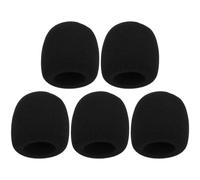 Alipis 5pcs Thick High-density Sponge Mic Covers Breathable Microphone Windscreens Protective Handheld Mic Sponge Muffs for Ktv and Live Performances