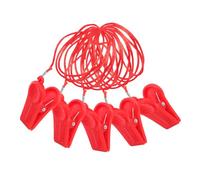 Alipis 5pcs Universal Plastic Safety Clips for Treadmill Emergency Stop Key with Rope - Replacement Safety Switch Accessories for Running Machines and Fitness Equipment