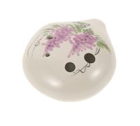 Alipis 6-hole F Key Ceramic Ocarina for Beginners, Medium Size Purple Wisteria Wind Instrument Suitable for Practice and Music Learning