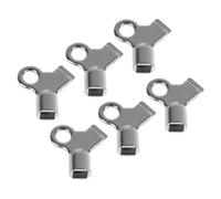 Alipis 6 Pcs Mm Internal Square Radiator Bleed Key Made of Zinc Alloy with Single Small Hole for Easy Turning and Temperature Control, for Heating System Exhaust Application and Home