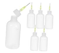 Alipis 6 pcs Needle Tip Squeeze Bottles for Glue Precise Applicator Plastic Craft Dispensing Bottles DIY Glue Application for Reach Areas